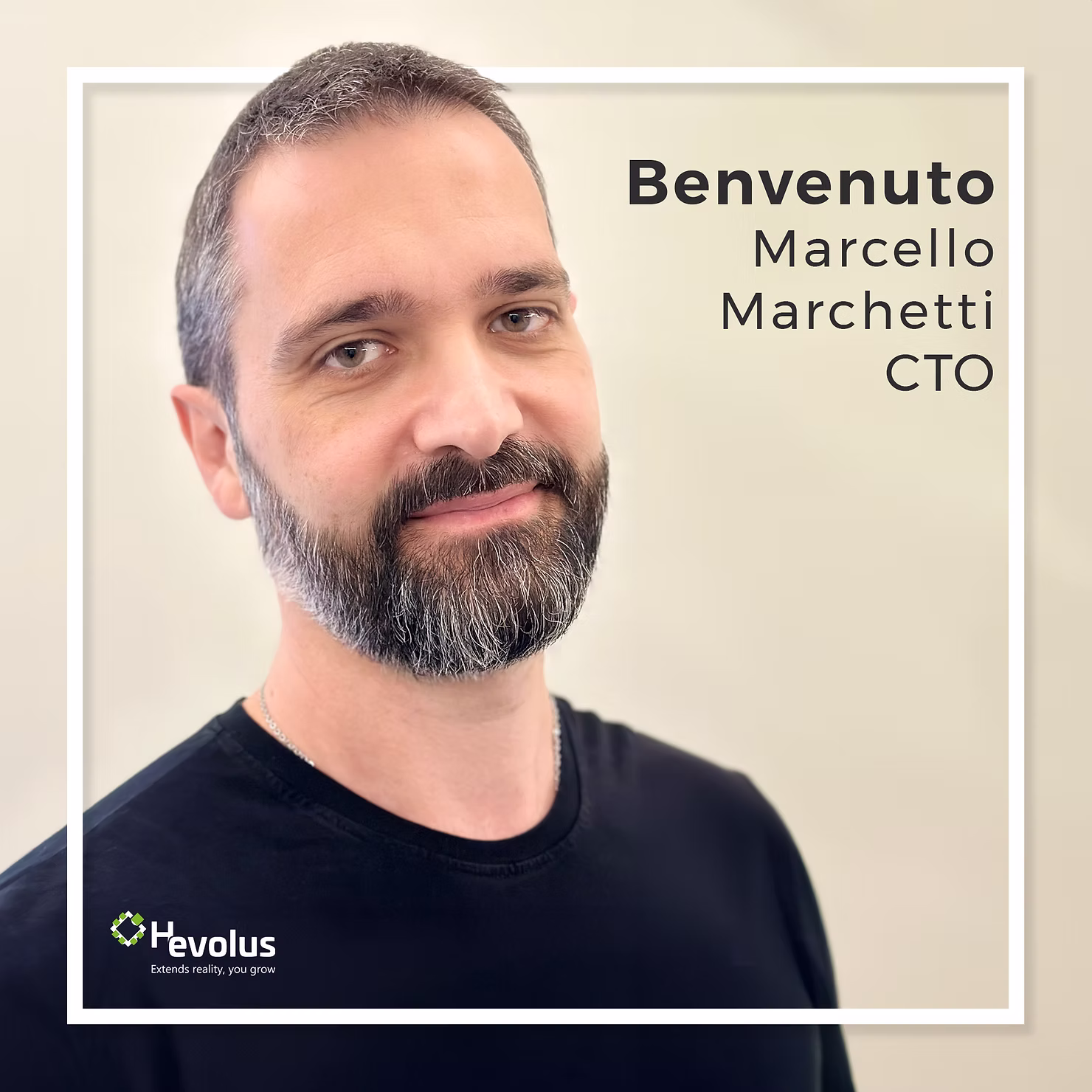 Foto di Marcello Marchetti nuovo CTO di Hevolus