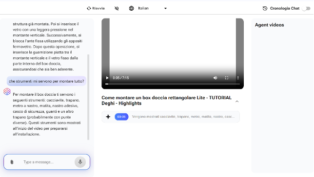 esempio agente video Customer Care